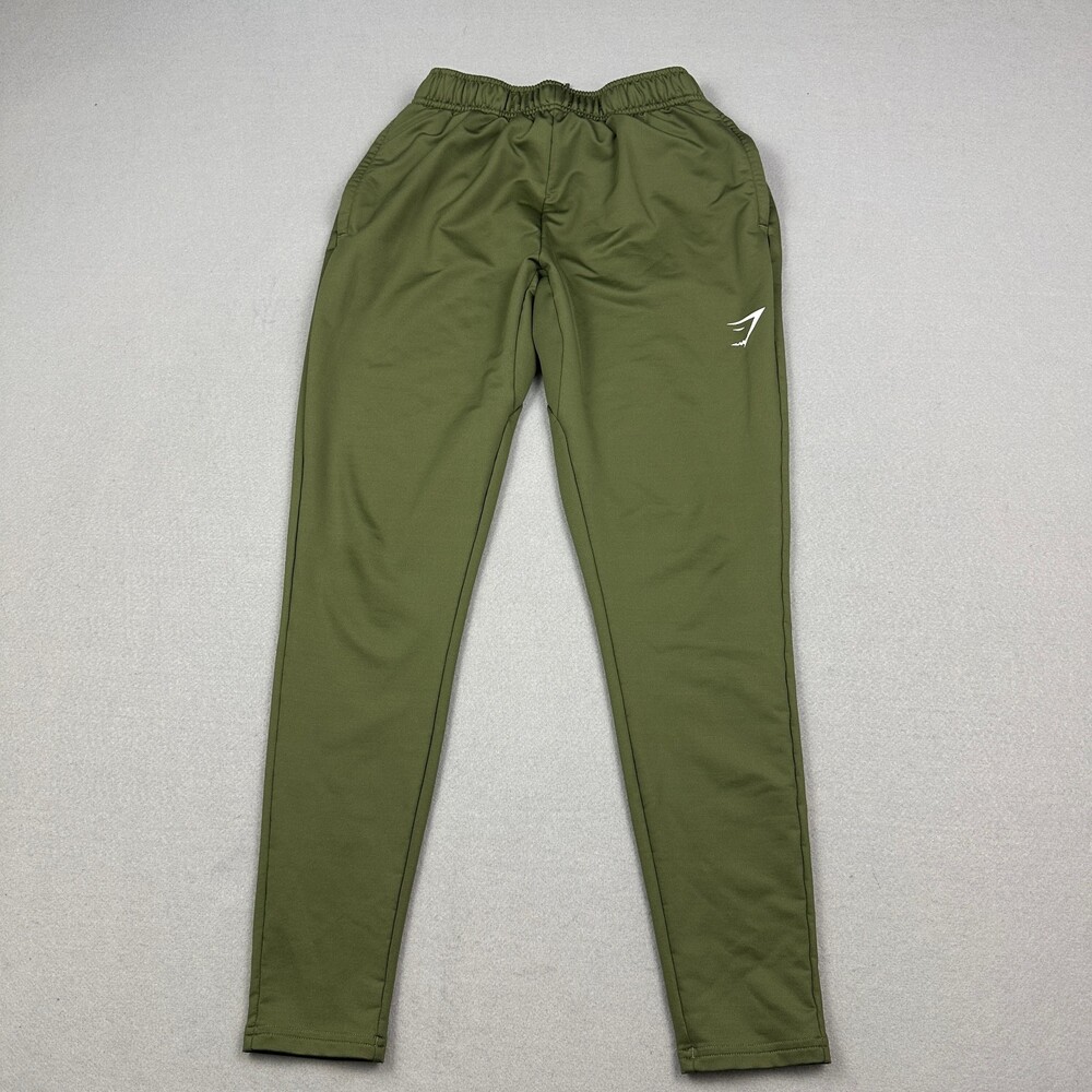 Gymshark Pants Men Small Green Slim Fit Training Joggers Athletic Gym S